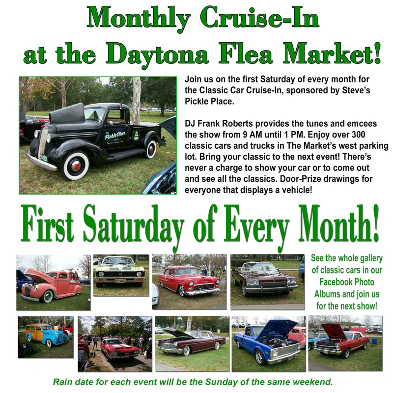 Daytona Flea & Farmer's Market Classic Car Cruise-In