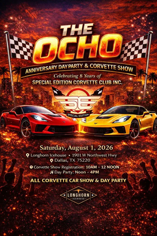 Special Edition Corvette Club Inc 8yr Anniversary