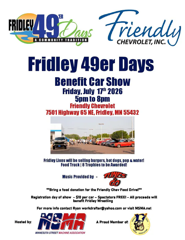 Fridley 49er Days Benefit Car Show
