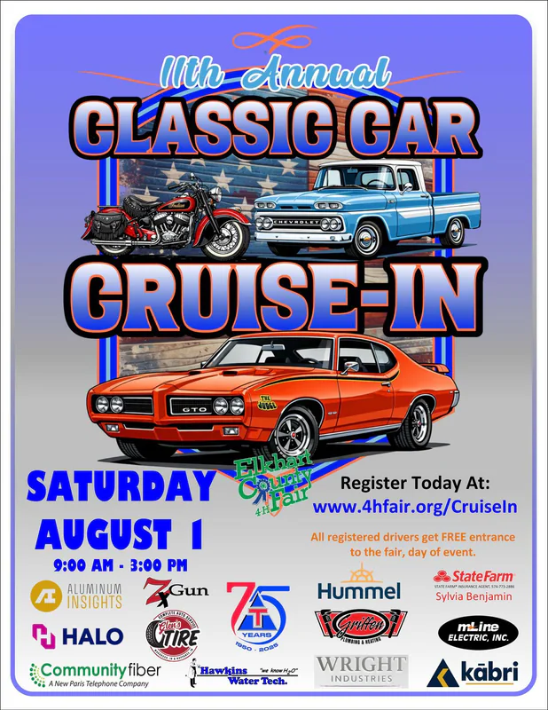 Elkhart County 4-H Fair Classic Car Cruise-in