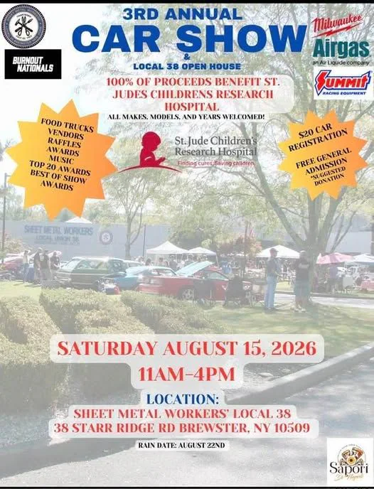 3rd Annual Car Show & Local 38 Open House