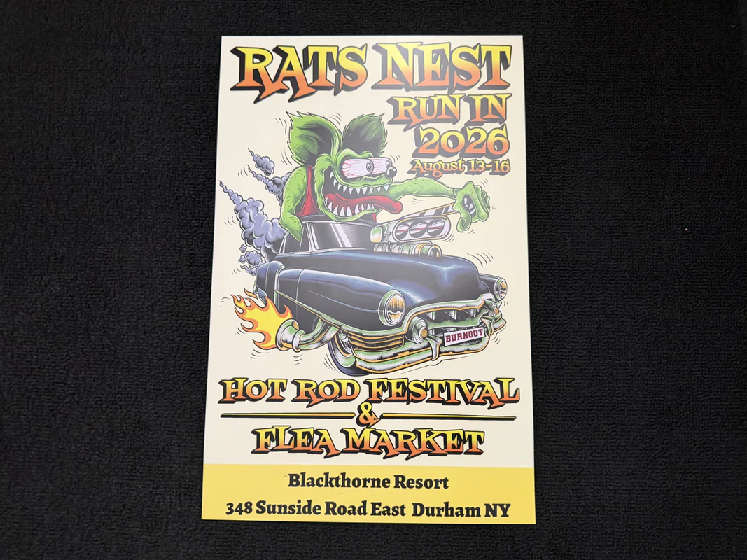 Aug 13-16 2026 Rats Nest Hot Rod Festival & Swap Meet Freedom Burnouts Live Music Fireworks Pin Up