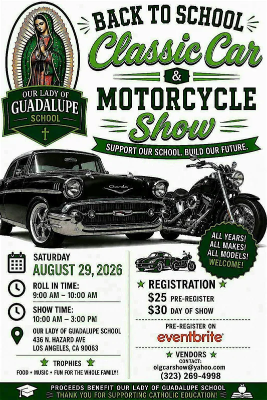 Our Lady of Guadalupe School's 3rd Annual Car and Motorcycle Show