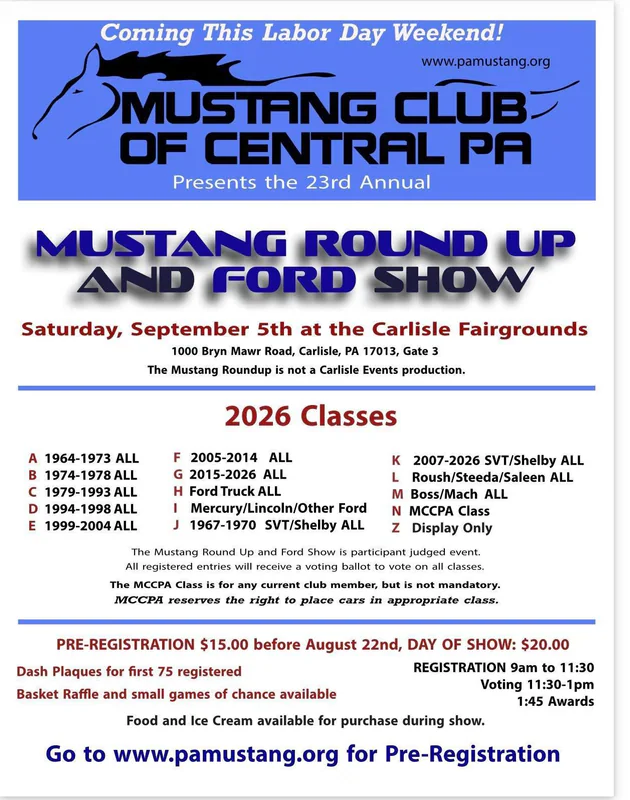 PA: Mustang Round Up and Ford Show