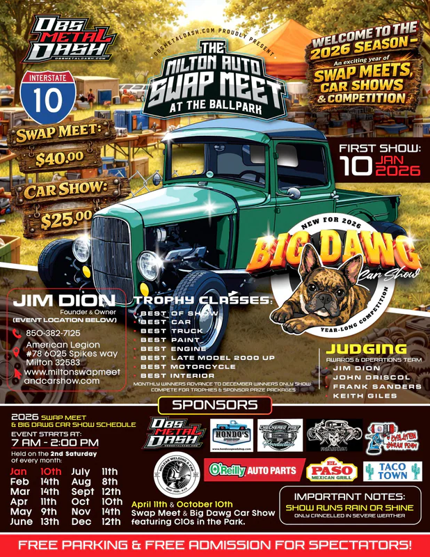 Milton Auto Swap Meet & Car Show at the Ballpark