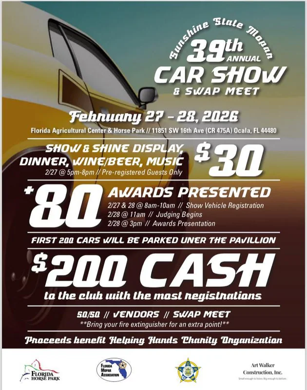 39th Annual Sunshine State Mopar Car Show and Swap Meet