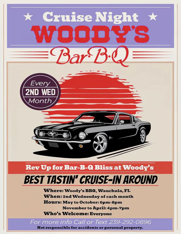 Woody's Wednesday Cruise Night - May to October