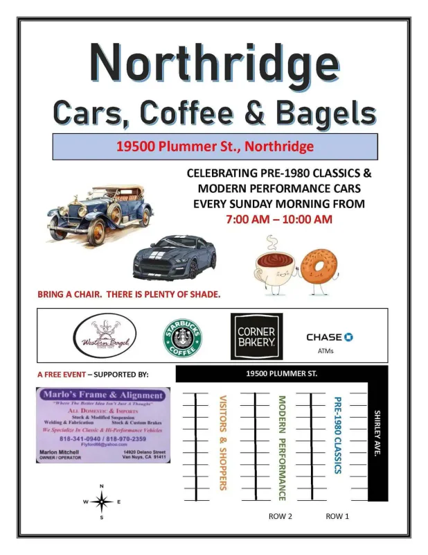 Northridge Classic Cars, Coffee & Bagels