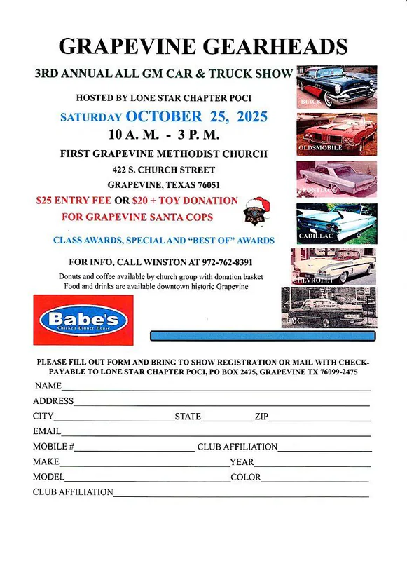 All GM Car and Truck Show Grapevine