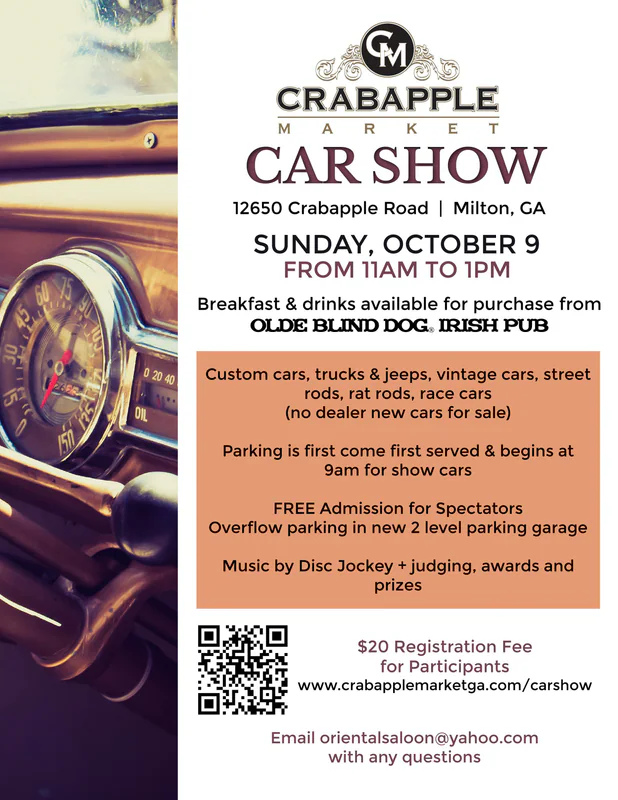 Crabapple Market Car Show Milton