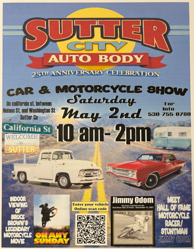 Sutter City Auto Body 25th Anniversary Celebration Car Show | May 2 ...