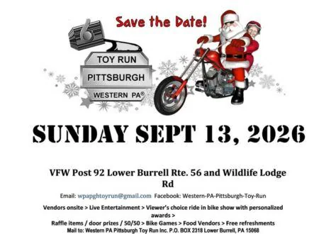 37th Annual Western PA Pittsburgh Toy Run