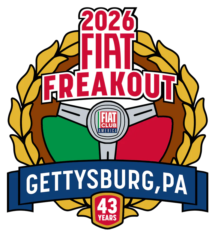Fiat Freakout 2026 Gettysburg - Events - Fiat Club America
