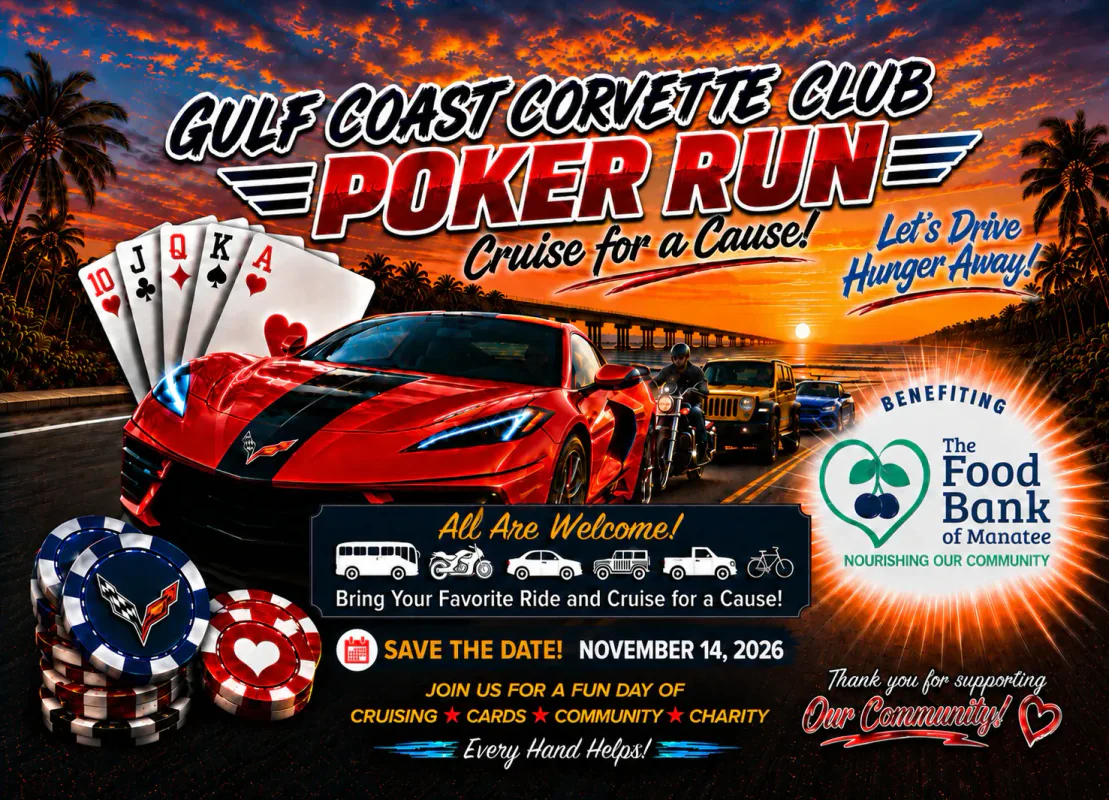 2026 Gulf Coast Corvette Club Poker Run
