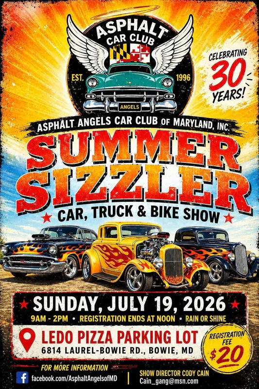 Asphalt Angels Summer Sizzler Car Show