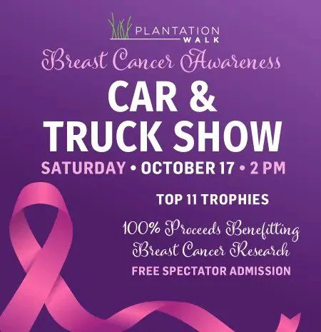 Plantation Walk Breast Cancer Awareness Car & Truck Show