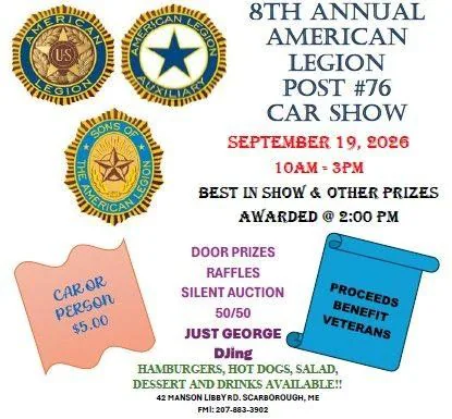 8th Annual American Legion Post 76 Car Show