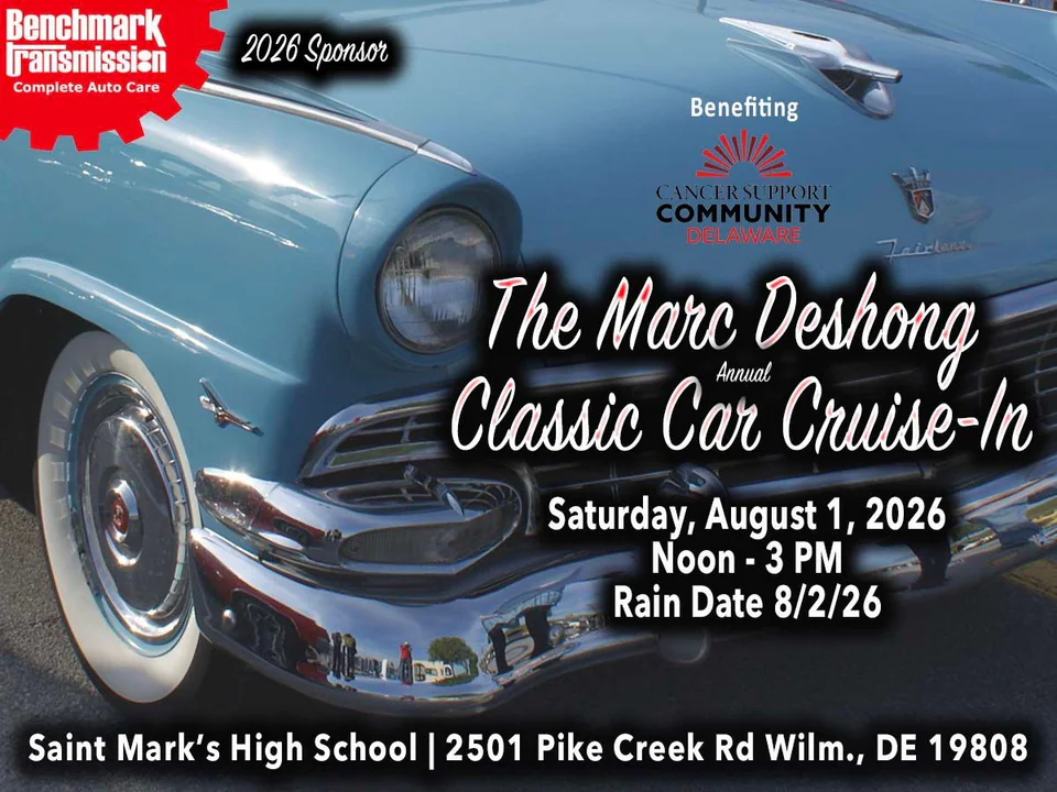 Marc Deshong Annual Classic Car Cruise-In Benefiting Cancer Support Community Delaware