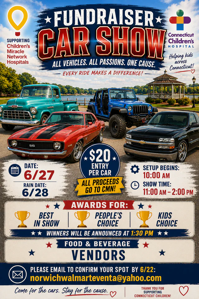 Norwich Walmarts 1st Annual Car Show