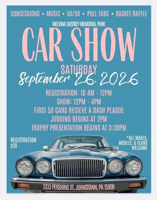 Melvina Gustkey Memorial Park's Annual Car Show 2026