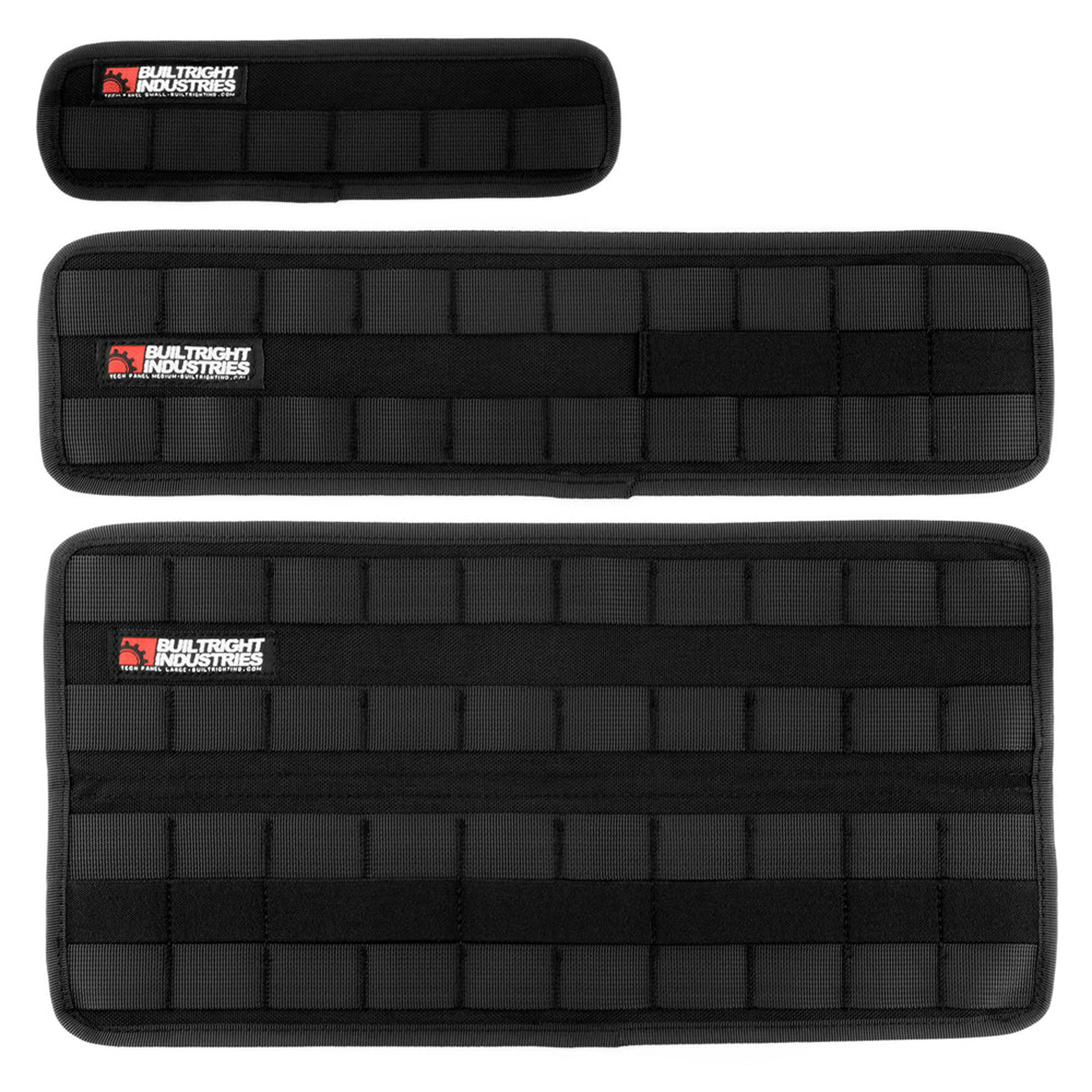 Velcro Tech Panel - Black | 3pc Kit - BuiltRight Industries