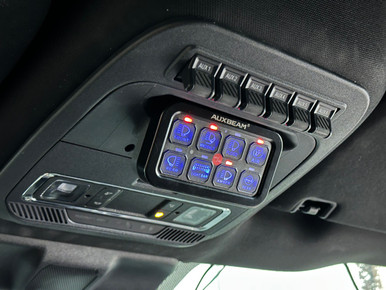 AuxBeam 8-gang Switch Panel mount for '21+ Ford Raptor, '21+ F150, '23+ F250/F350 SuperDuty