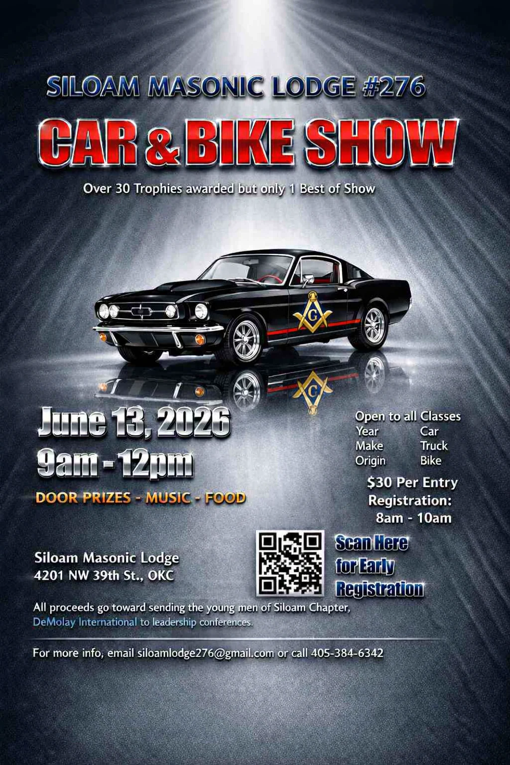 Siloam Masonic Lodge #276 Car & Bike Show