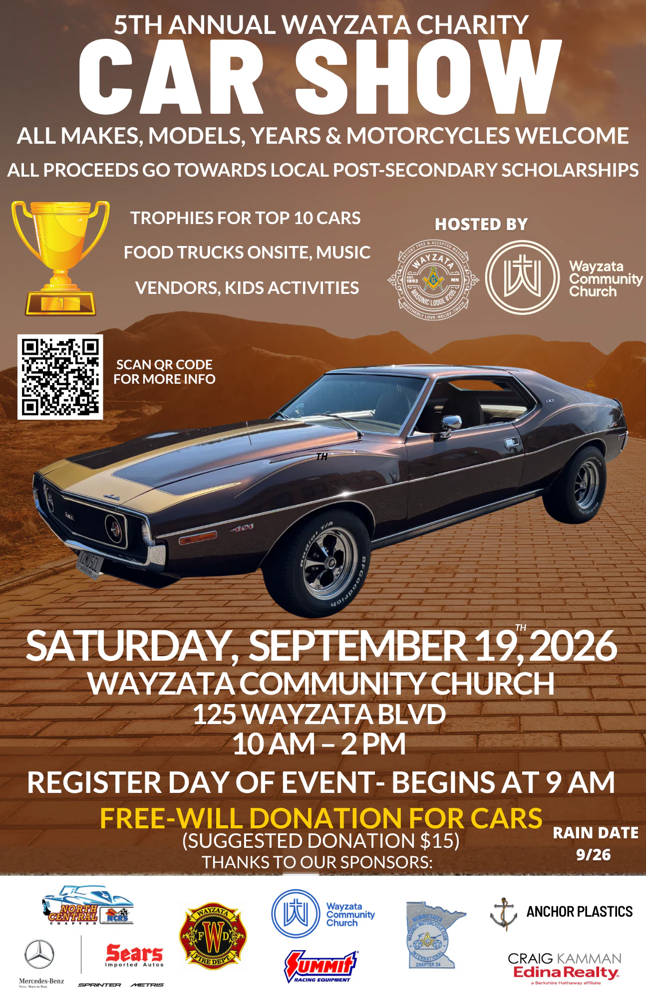 5th Annual Wayzata Charity Car Show